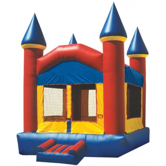 fun house castle with landing Slide
