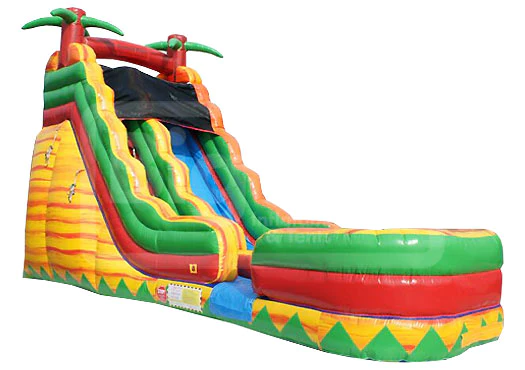 19 volcano slide with pool Slide